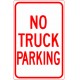 No Truck Parking Sign